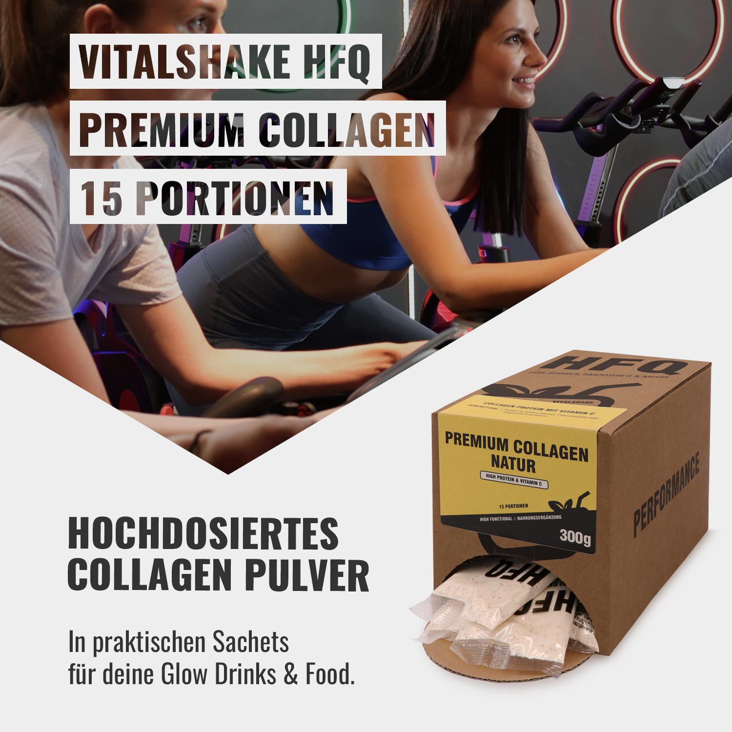 15 Portionen Premium Collagen Pulver