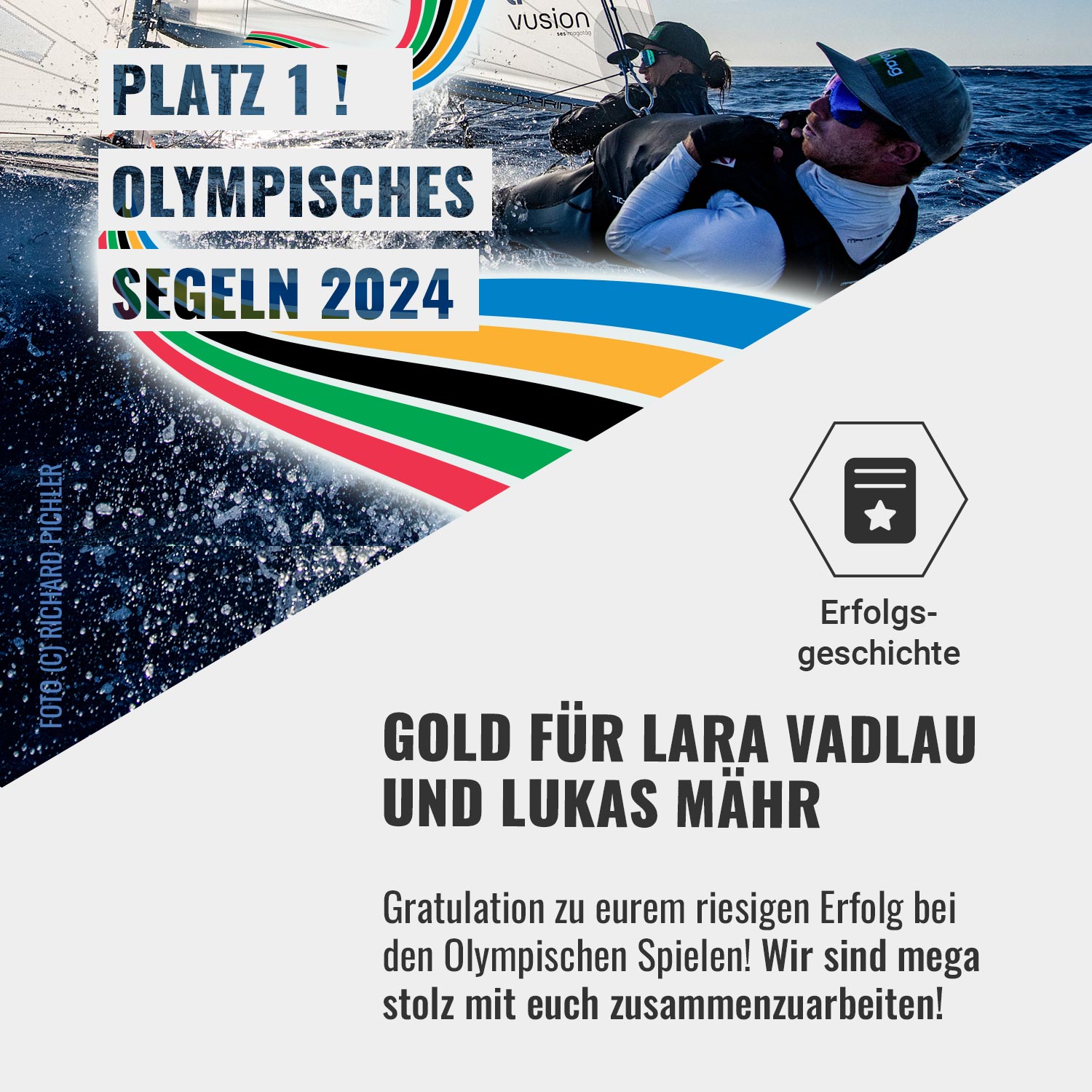 Olympiagold für das Segelteam aus Österreich