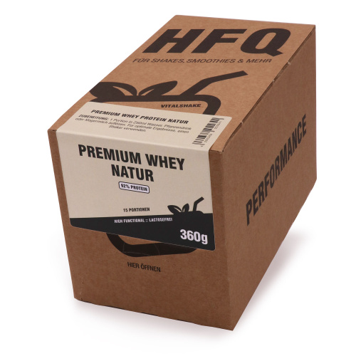 HFQ Vitalshake Premium Whey Natur Sachet Box